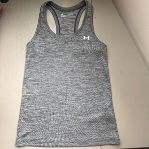 Under Armor Gray Heather Tank Performance XS Run Lift Climb Yoga